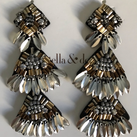 Stella & Dot Beaded Earrings - Picture 2 of 3